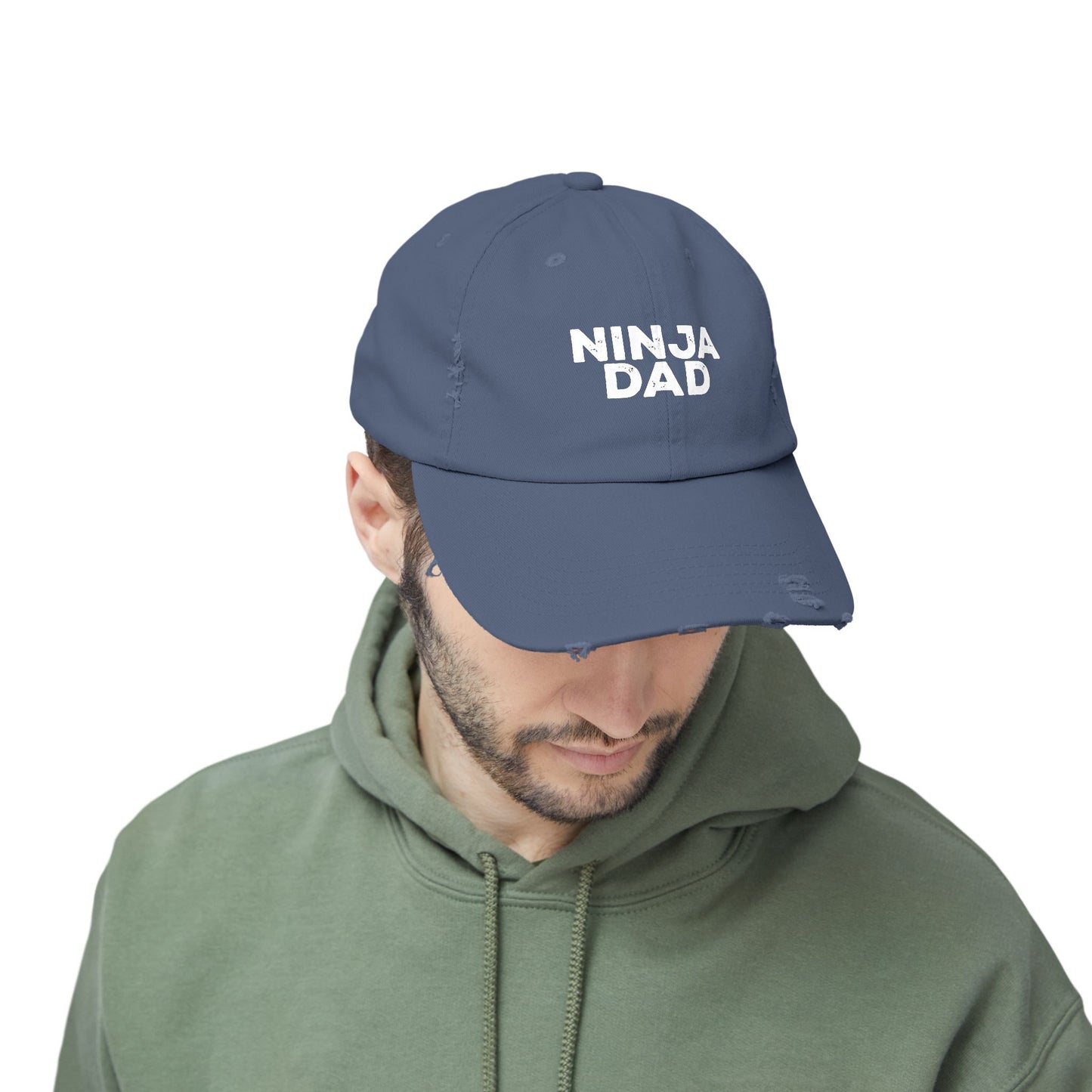 Ninja Mom or Dad Distressed Baseball Hat – Unisex Adjustable Cap