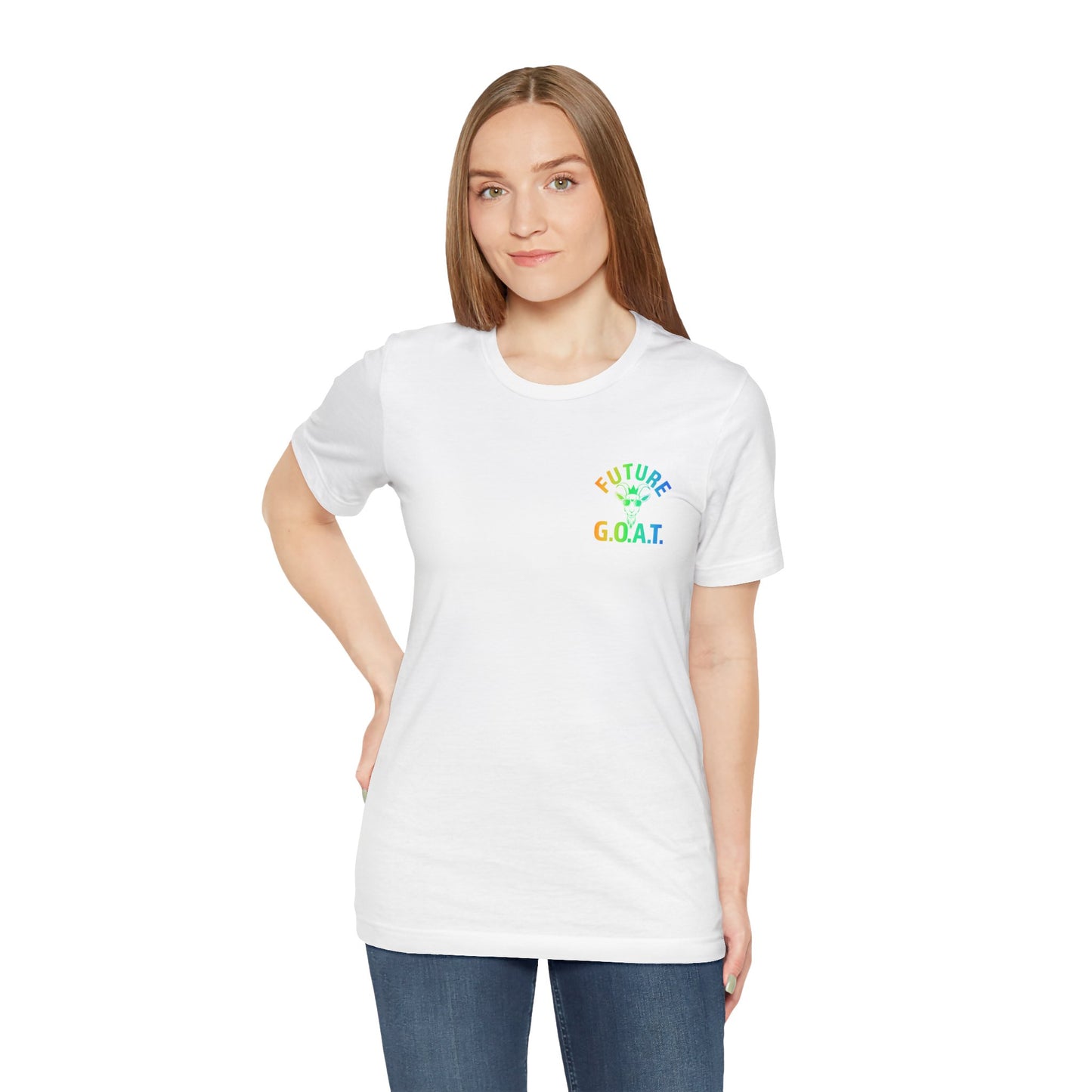Future GOAT Rainbow Gradient T-Shirt | Youth & Adult Sports Tee