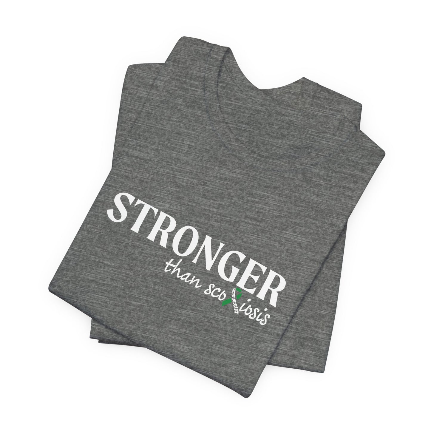 Scoliosis Awareness T-Shirt - Stronger Than Scoliosis, Scoliosis Warrior, Support Squad