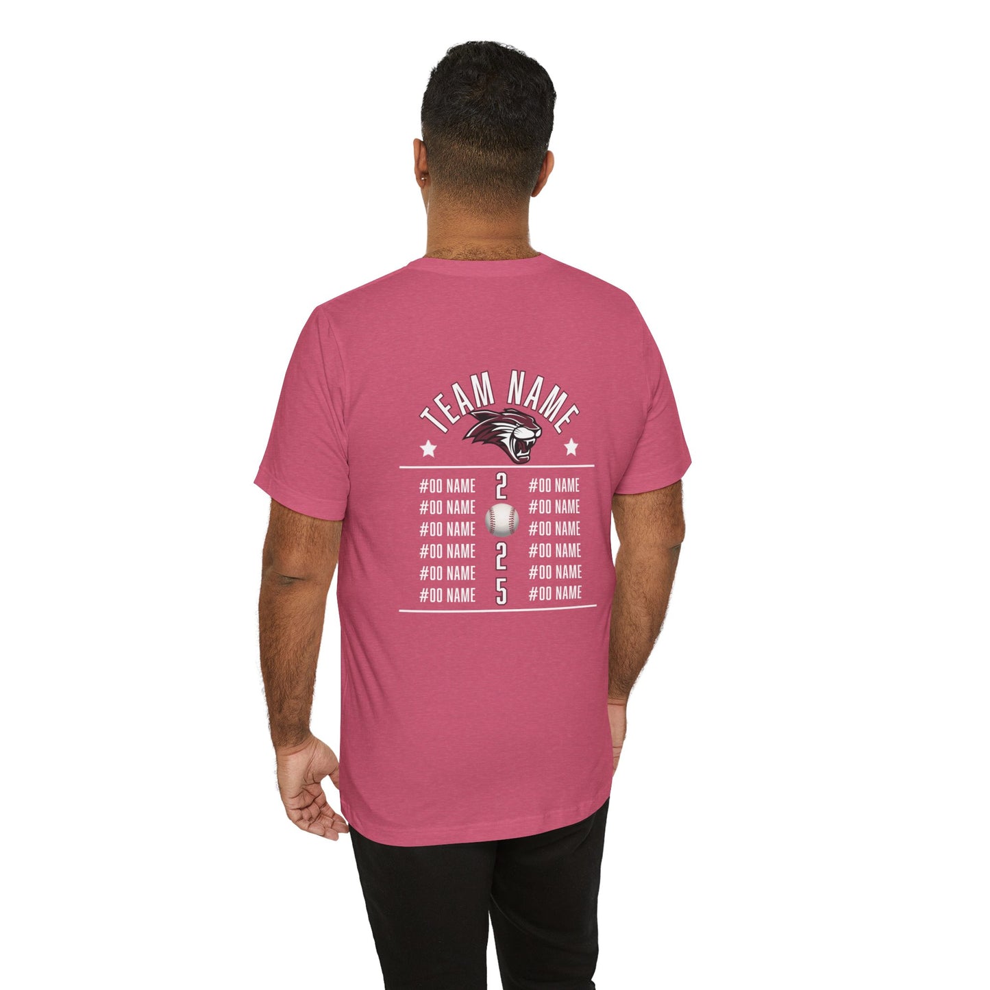 Custom Team T-Shirt – Add Team Name, Player Number &/or Name
