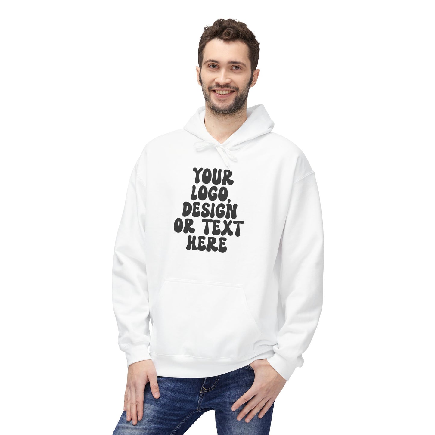 CUSTOM Text, Design or Logo - Unisex Hoodie (Adult)