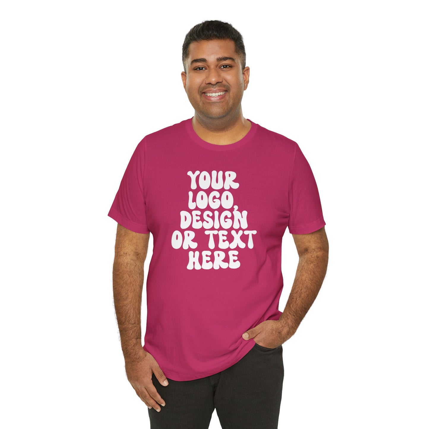 CUSTOM Text, Design or Logo - Unisex T-Shirt (Adult) SOLID COLORS