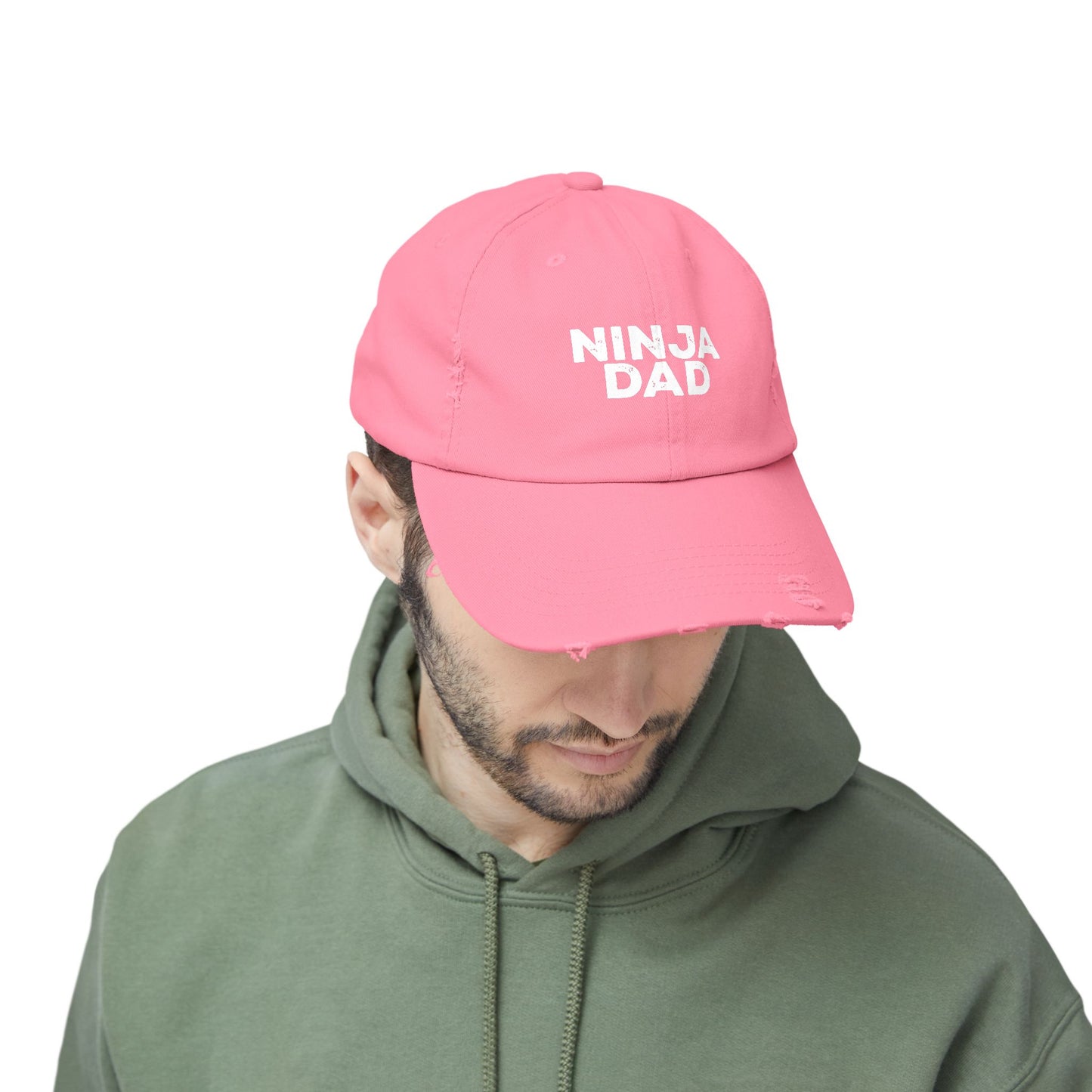 Ninja Mom or Dad Distressed Baseball Hat – Unisex Adjustable Cap