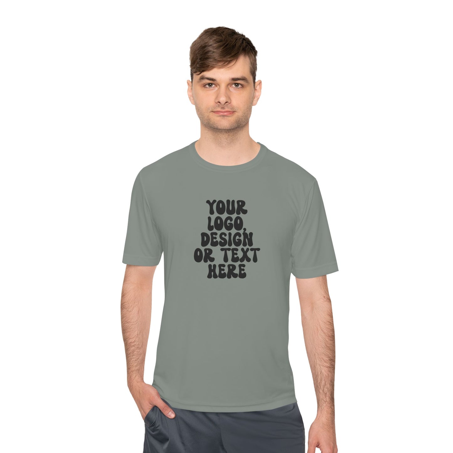 CUSTOM Text, Design or Logo -  Sport-Tek Moisture Wicking Competitor Tee (Adult)