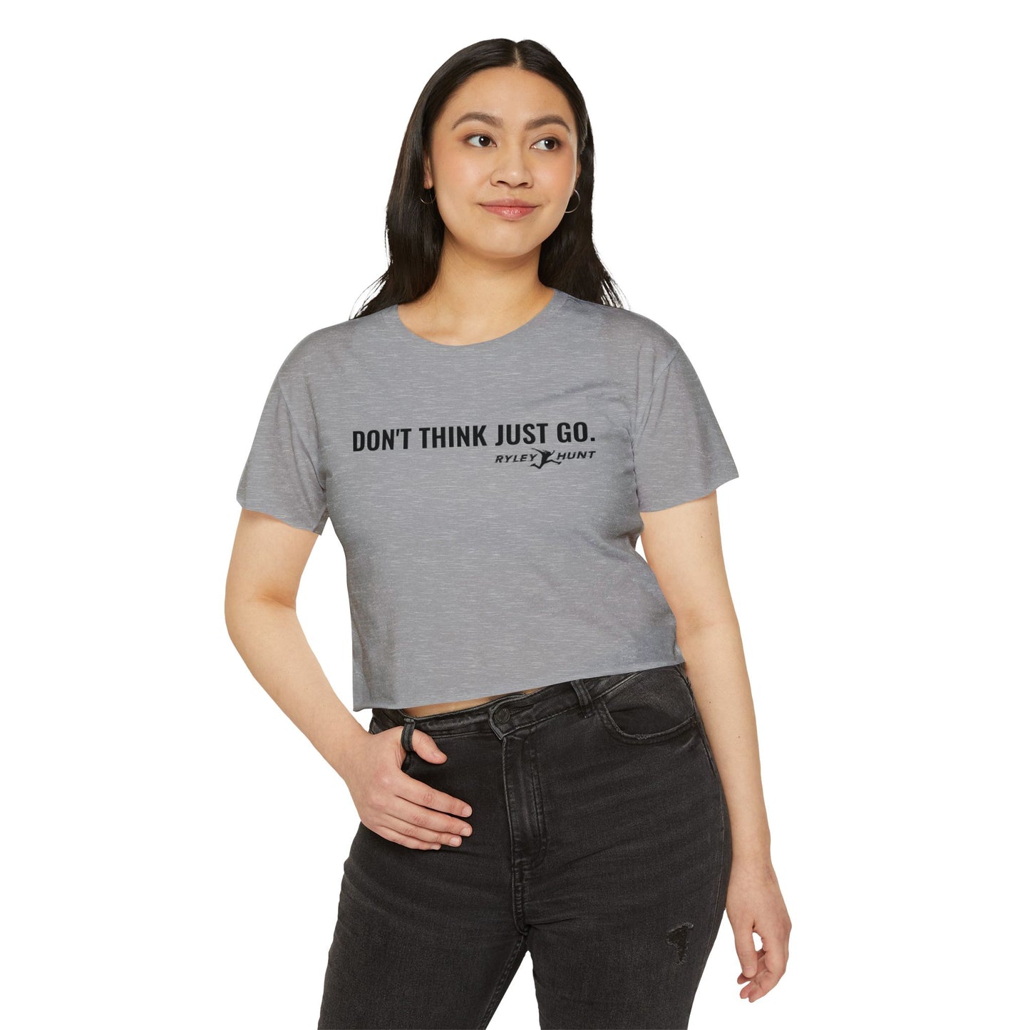 2025-2026 Season - Ryley Hunt “Don’t Think Just Go” - Ninja Athlete Crop Tee