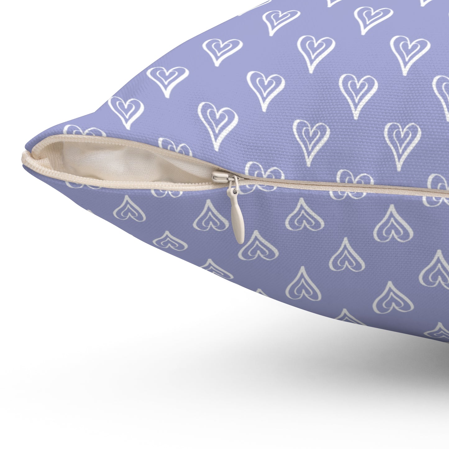 Purple Hearts Throw Pillow