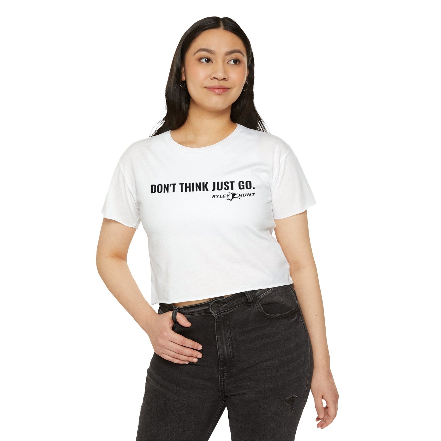 2025-2026 Season - Ryley Hunt “Don’t Think Just Go” - Ninja Athlete Crop Tee