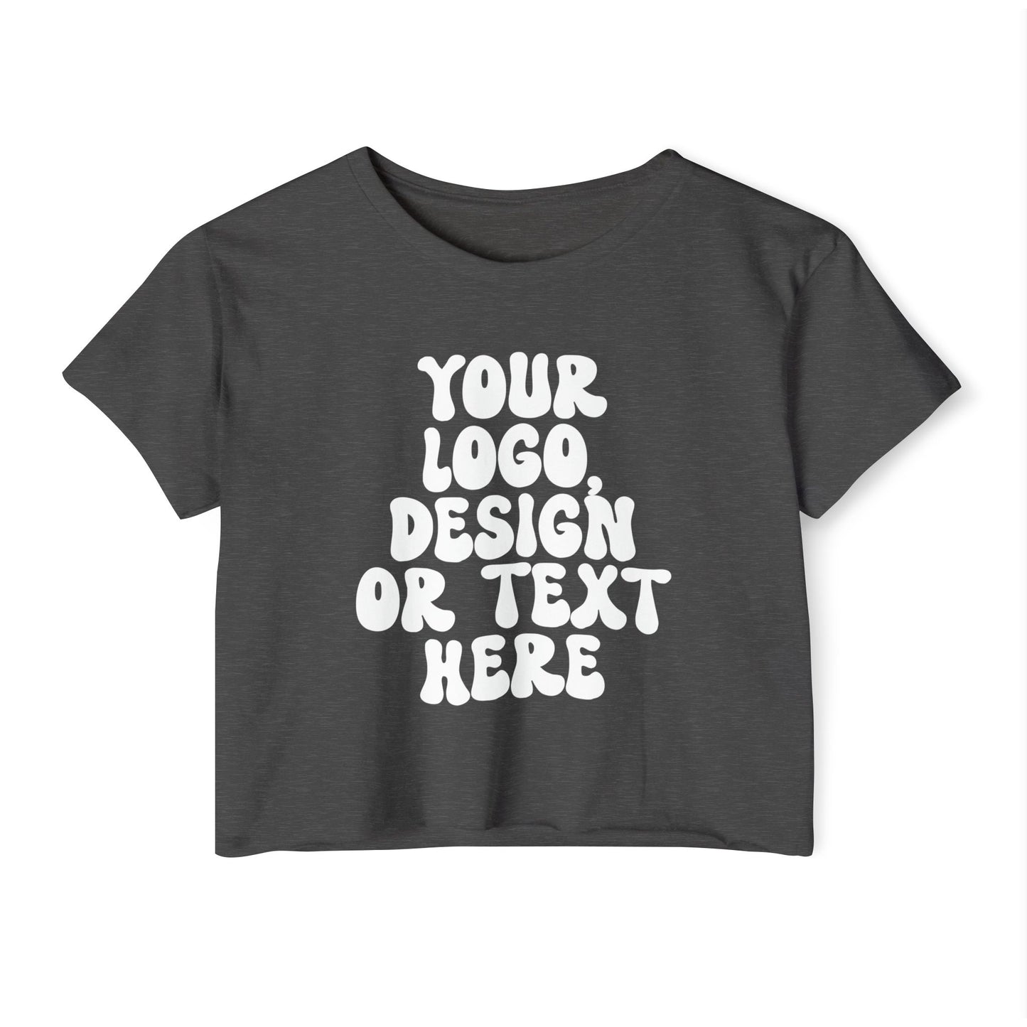 Custom Women’s Crop T-Shirt – Add Your Text, Design, or Logo