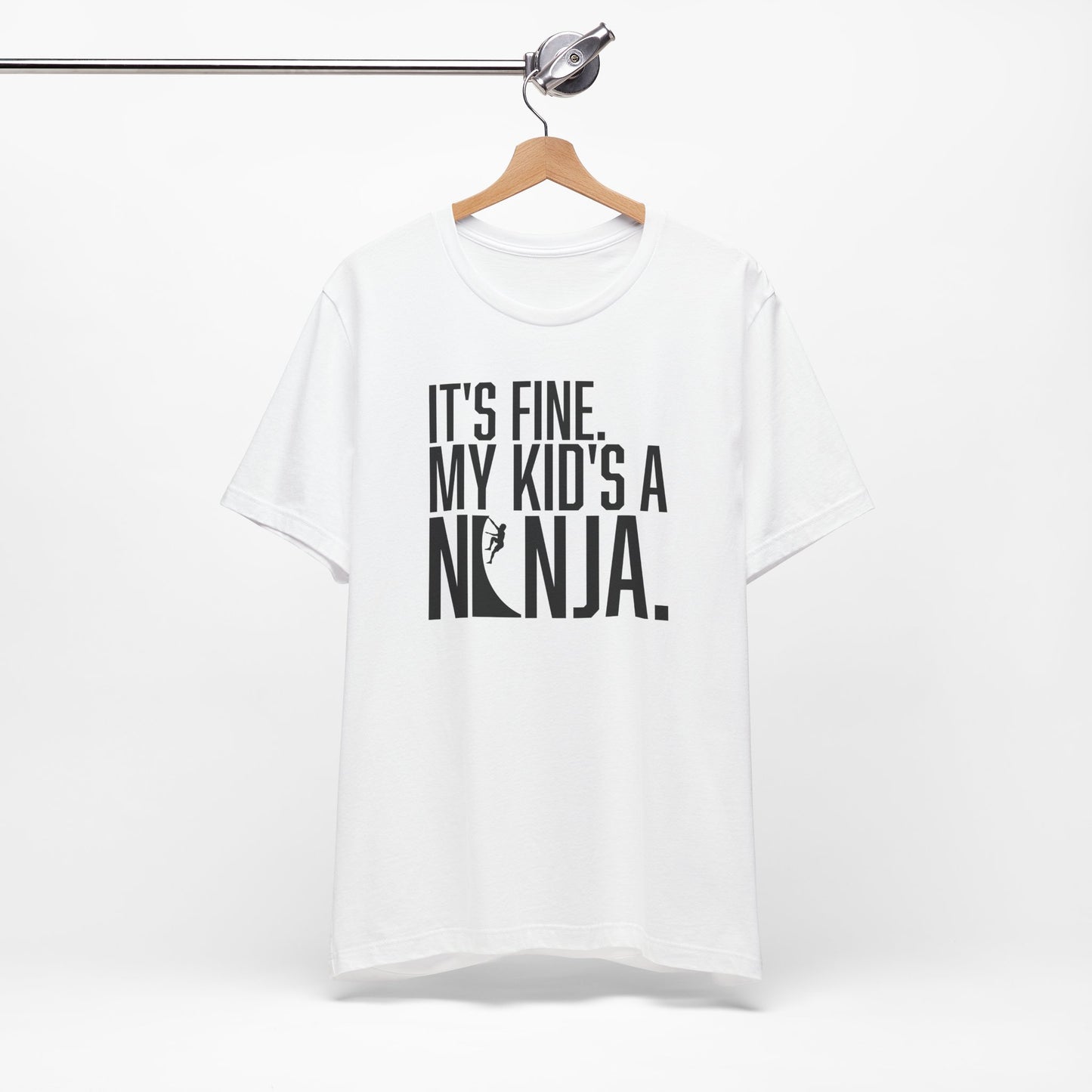 Custom Ninja Mom or Dad T-Shirt – “It’s Fine, My Kid’s a Ninja” Funny Custom Shirt