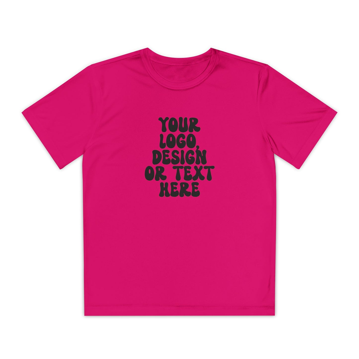 CUSTOM Text, Design or Logo -  Sport-Tek Moisture Wicking Competitor Tee (Youth)