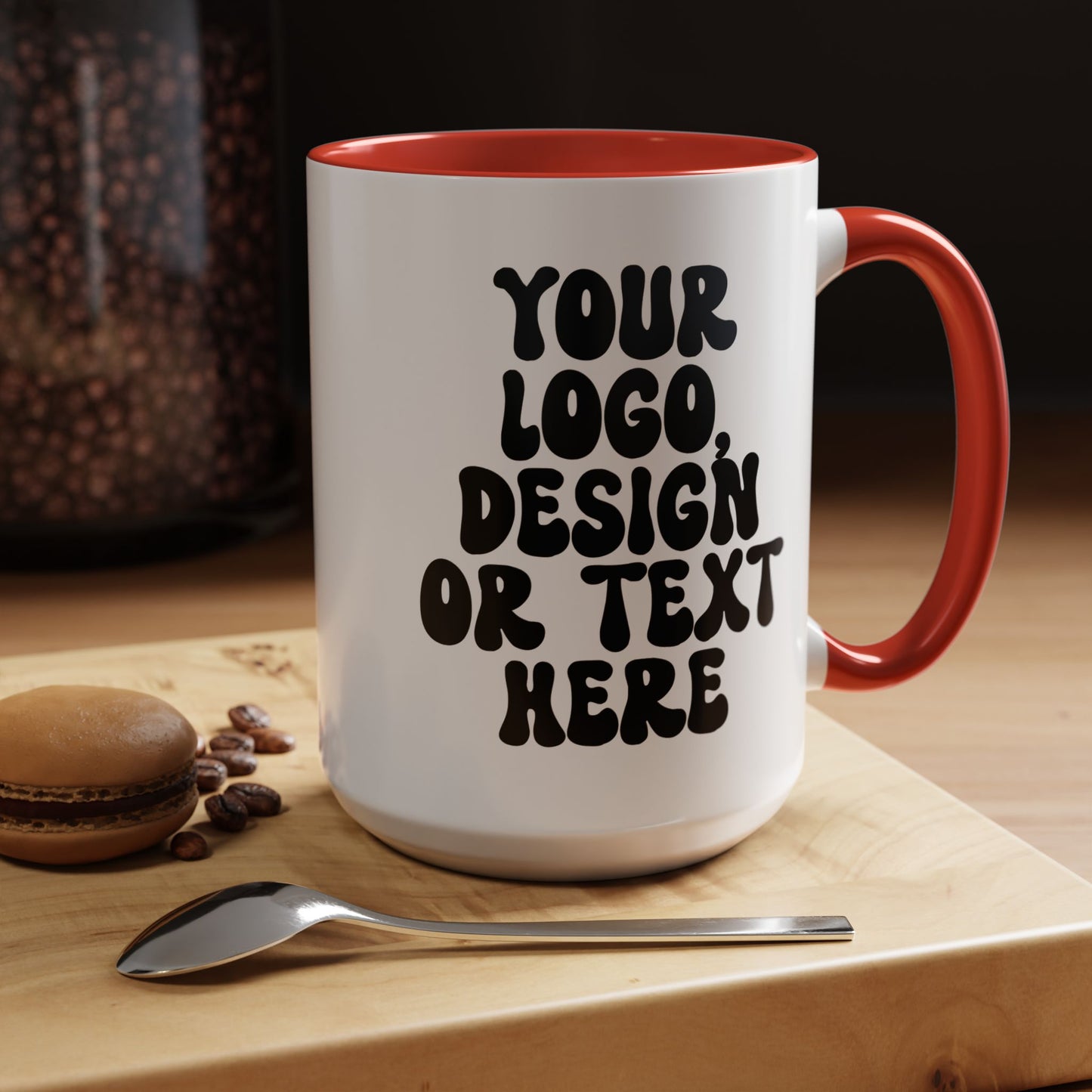 Custom Accent Mug – Personalized Text, Logo, or Design Coffee Cup