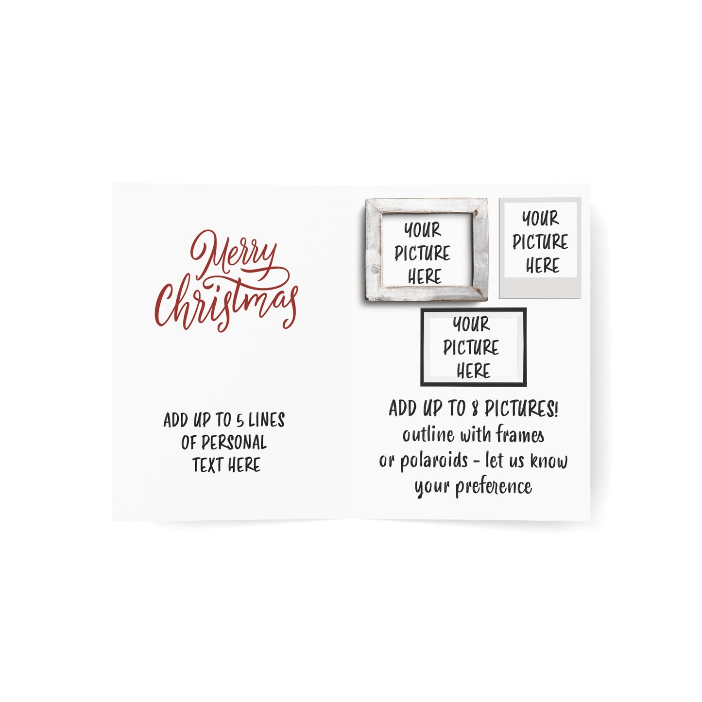 Custom Photo Christmas Cards – Personalized with Photo & Text