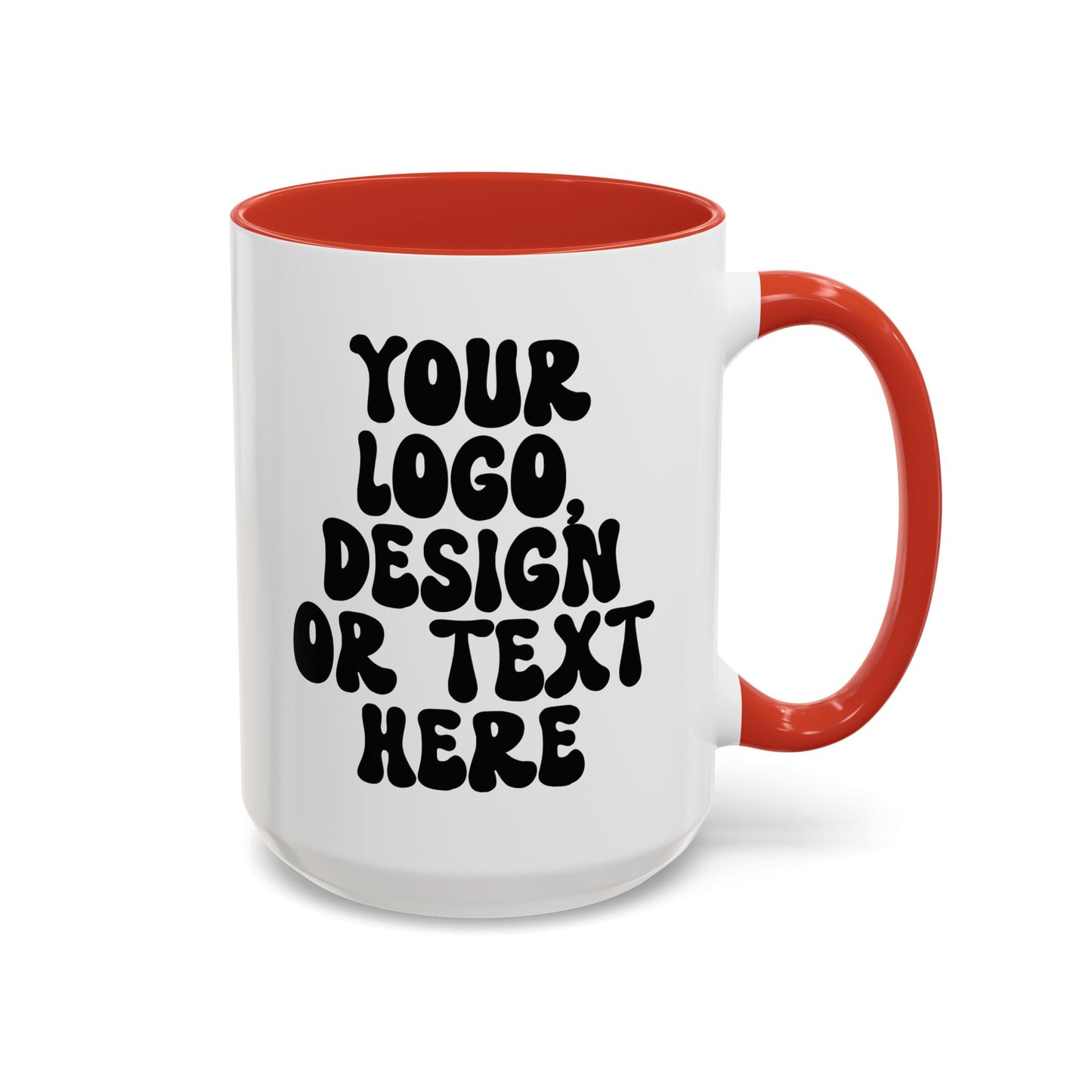 Custom Accent Mug – Personalized Text, Logo, or Design Coffee Cup