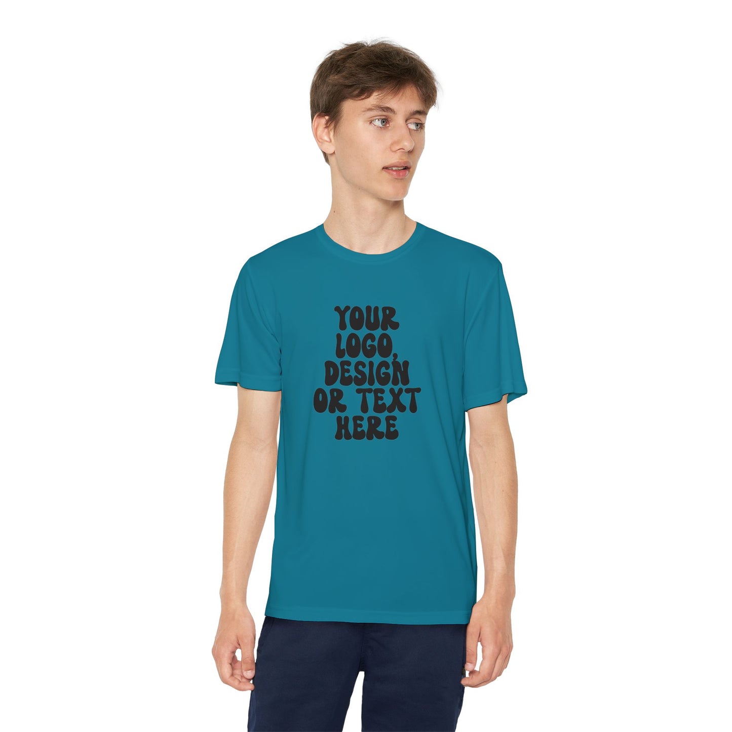 CUSTOM Text, Design or Logo -  Sport-Tek Moisture Wicking Competitor Tee (Youth)