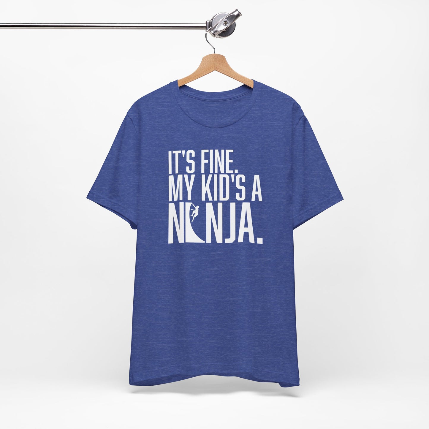 Custom Ninja Mom or Dad T-Shirt – “It’s Fine, My Kid’s a Ninja” Funny Custom Shirt