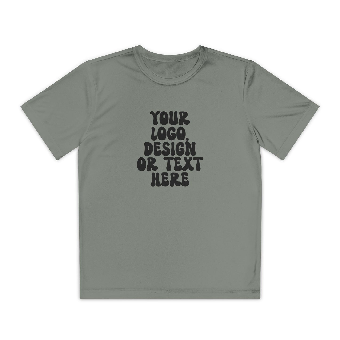 CUSTOM Text, Design or Logo -  Sport-Tek Moisture Wicking Competitor Tee (Youth)