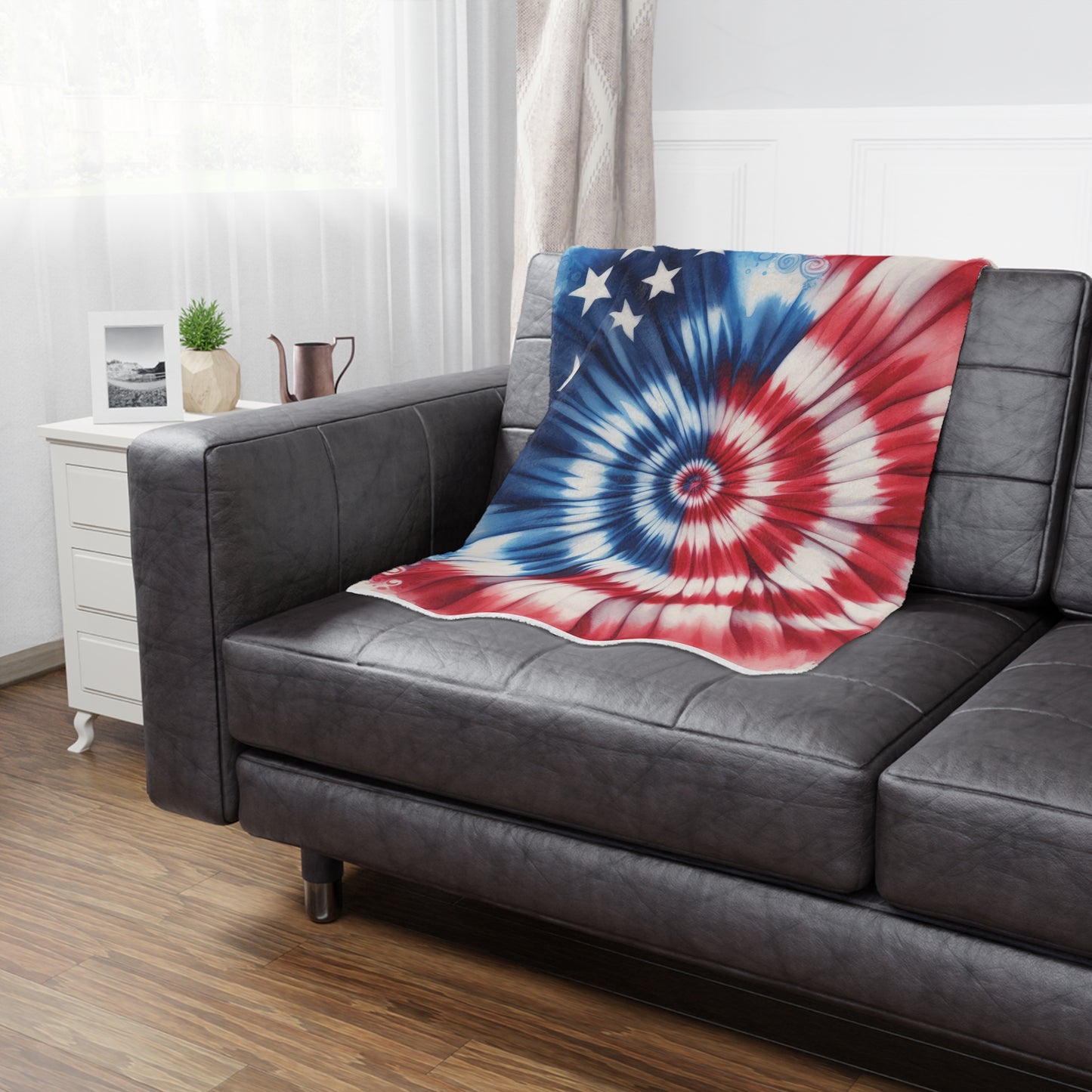 Americana Microfiber Fleece Blanket - Ultra Soft & Cozy Throw
