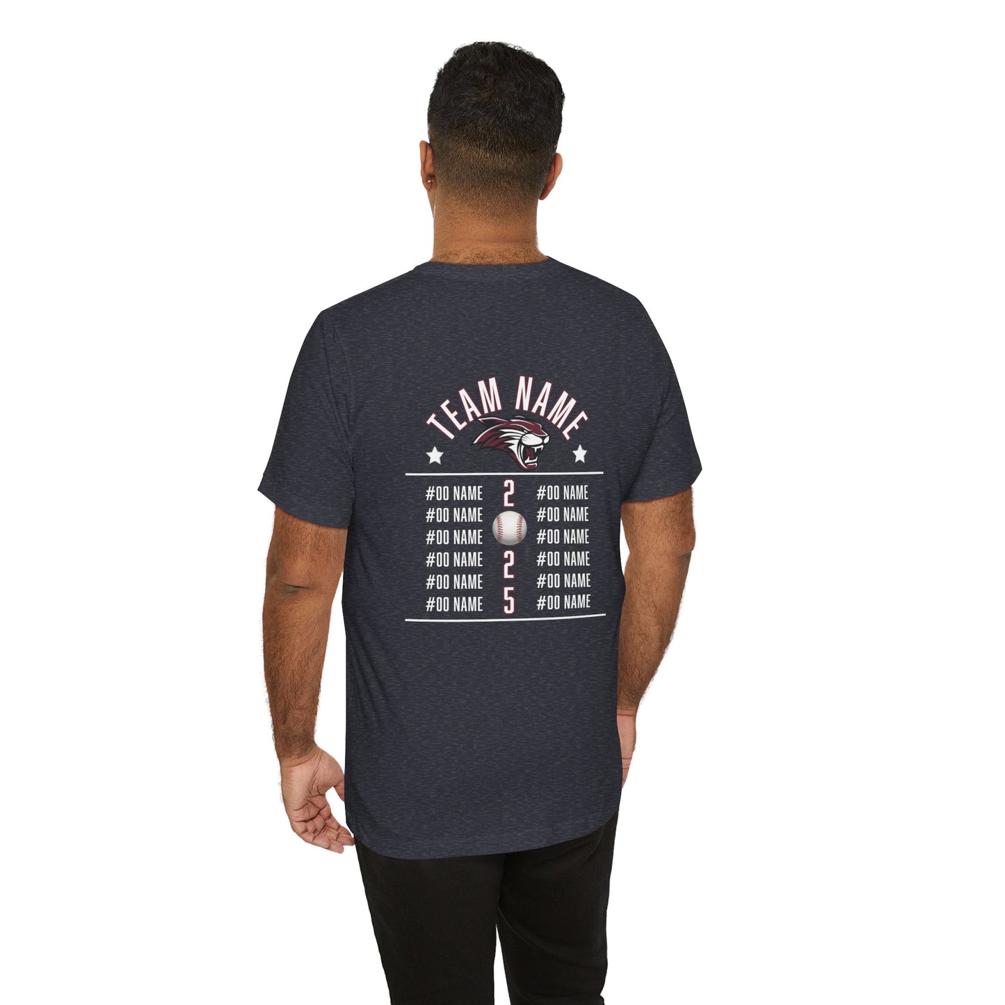 Custom Team T-Shirt – Add Team Name, Player Number &/or Name