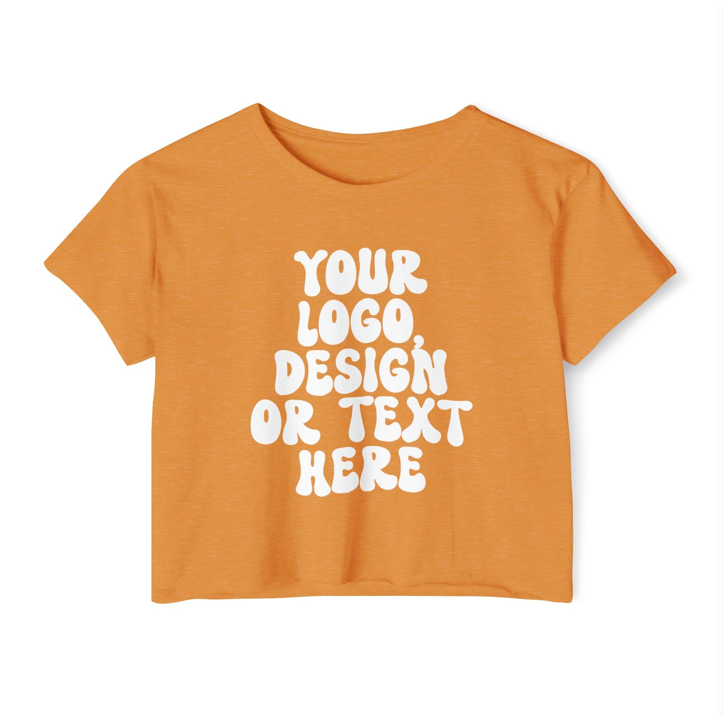 Custom Women’s Crop T-Shirt – Add Your Text, Design, or Logo