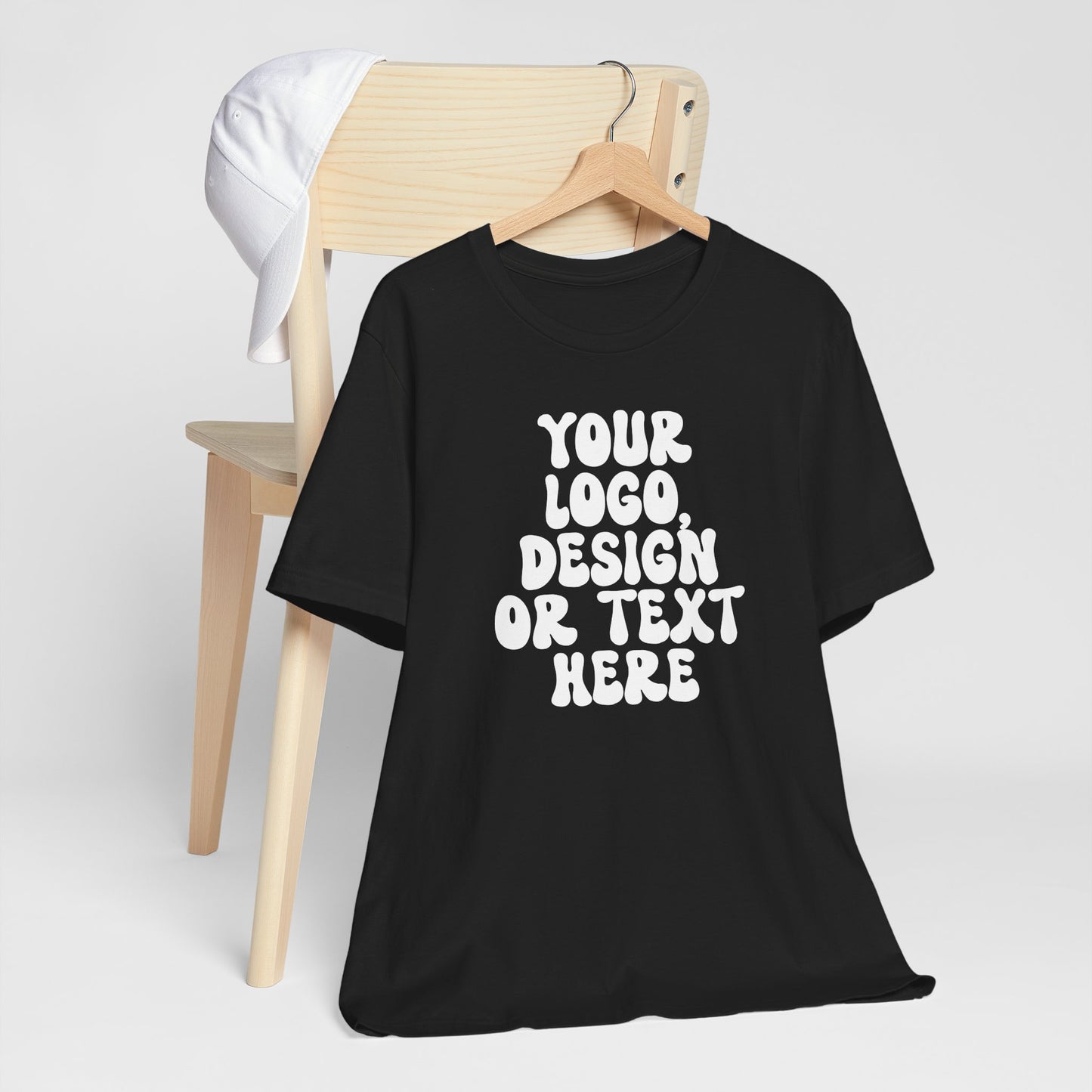 CUSTOM Text, Design or Logo - Unisex T-Shirt (Adult) SOLID COLORS