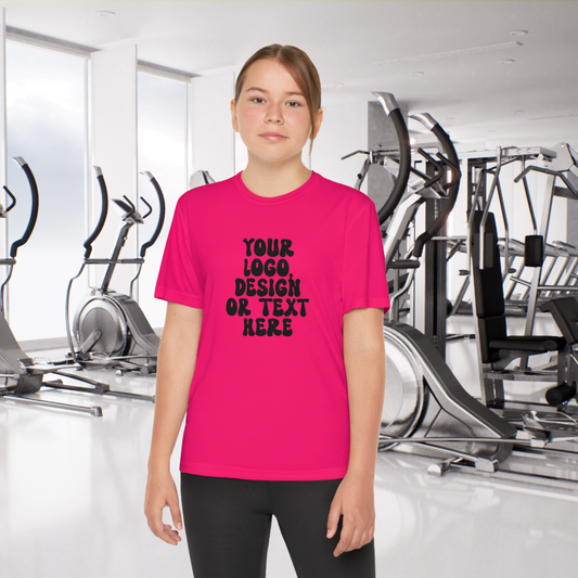 CUSTOM Text, Design or Logo -  Sport-Tek Moisture Wicking Competitor Tee (Youth)
