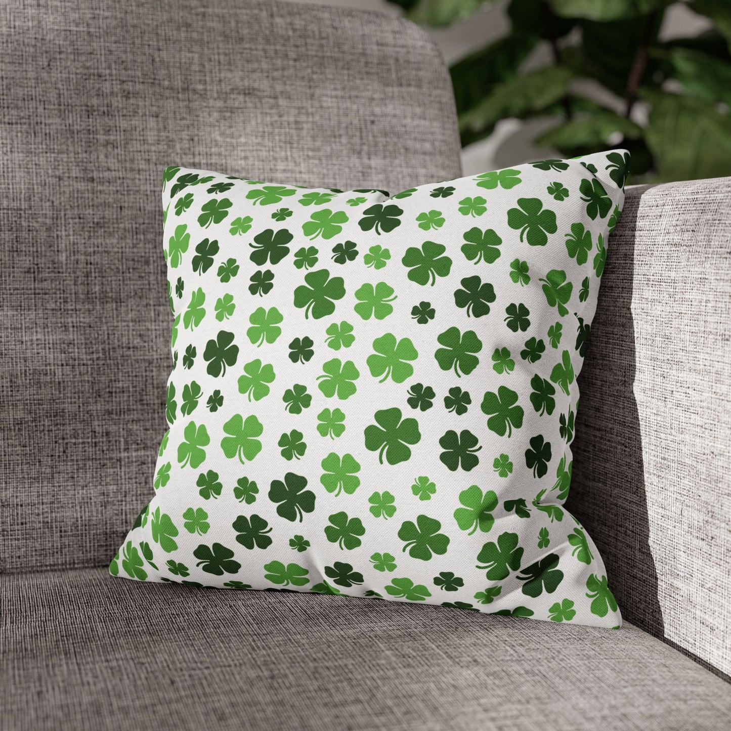 St. Patrick's Day Shamrocks Throw Pillow