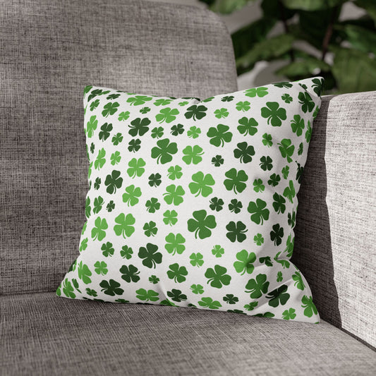 St. Patrick's Day Shamrocks Throw Pillow
