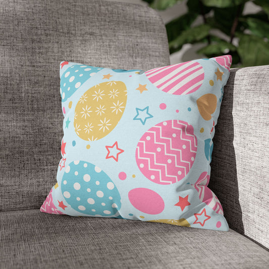 Easter Eggs Throw Pillow