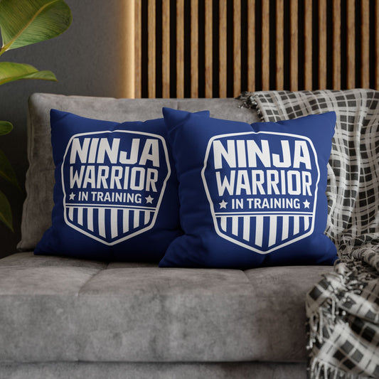 Ninja in Training Throw Pillow – 3 Sizes, 20 Colors
