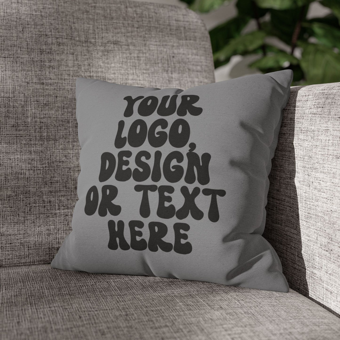 Custom Throw Pillow or Pillowcase – Personalize with Solid Color or Pattern – Add Text, Design, Logo