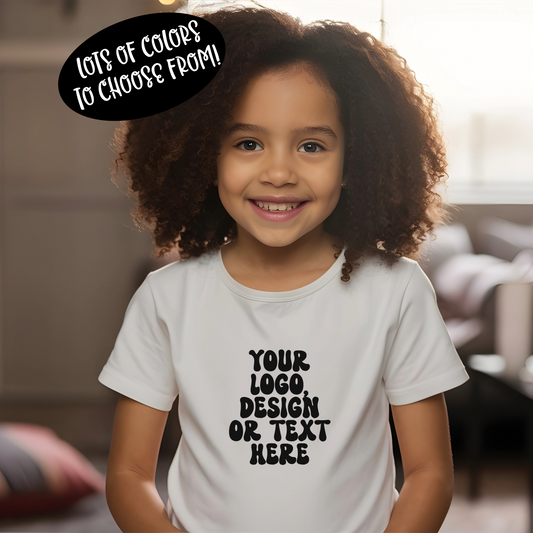 CUSTOM Text, Design or Logo - Unisex T-Shirt (Youth)