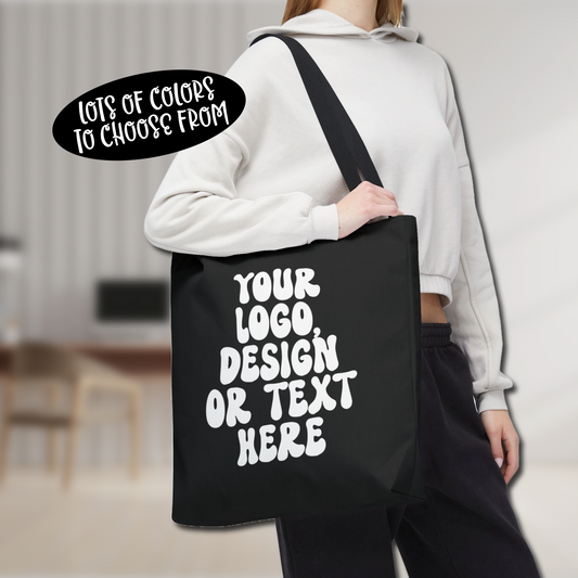 Custom Tote Bag - Add Text, Design or Logo