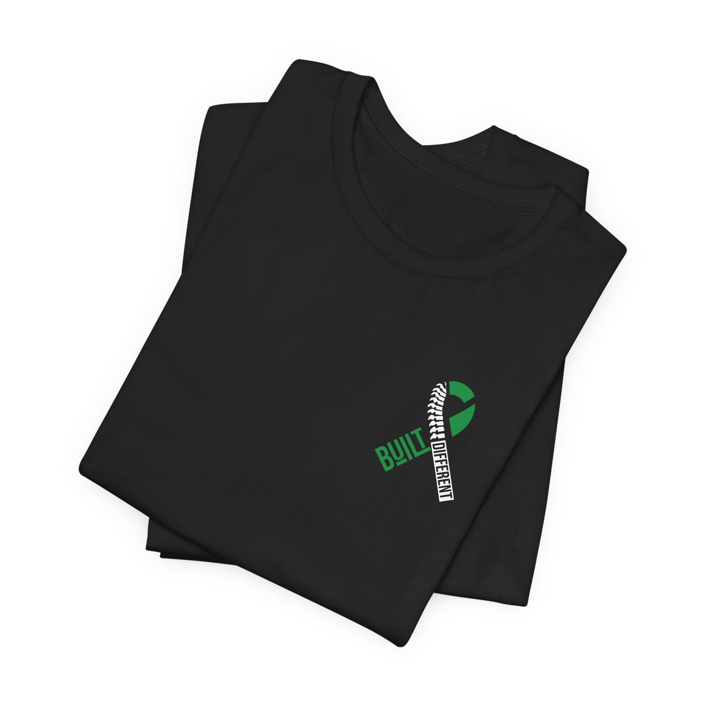Scoliosis Awareness Ribbon, Built Different, Bent Not Broken T-Shirt