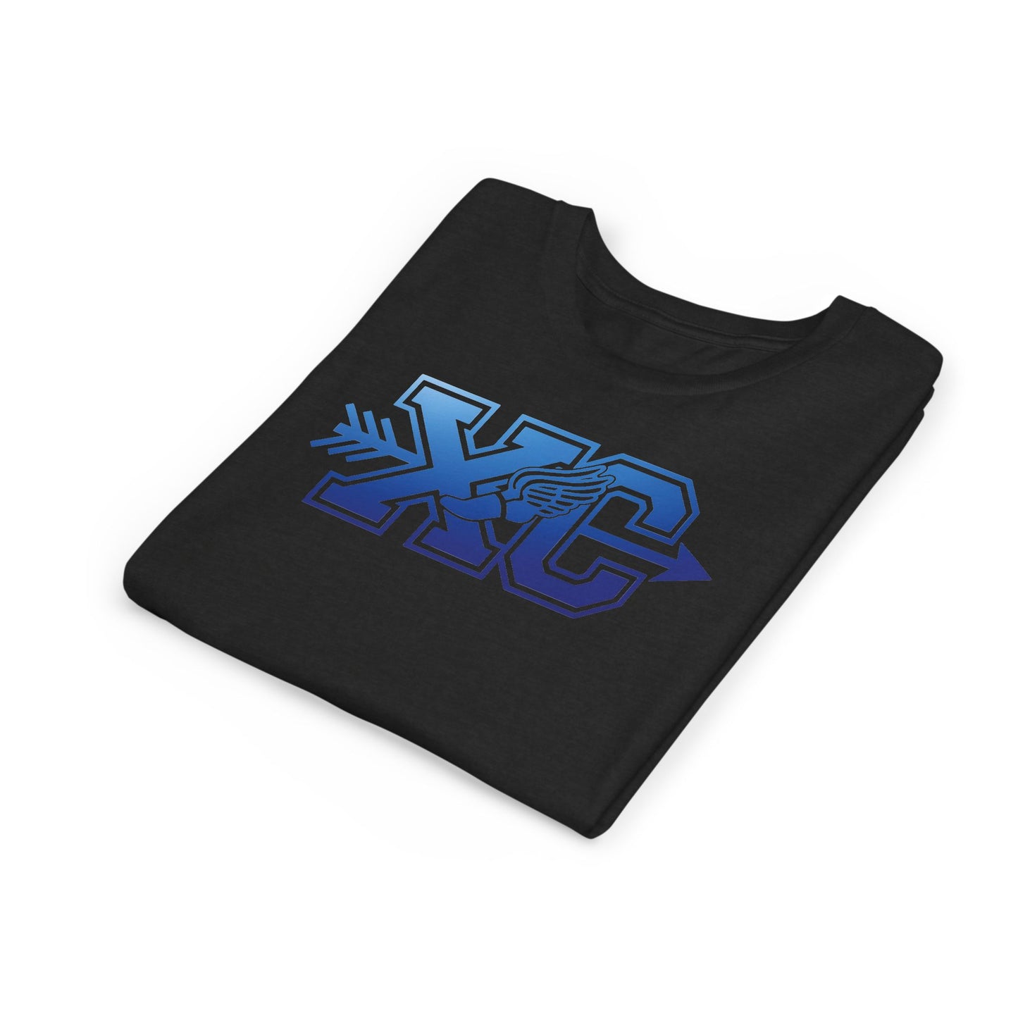 XC Arrow & Winged Sneaker Cross Country T-Shirt with Custom Gradient