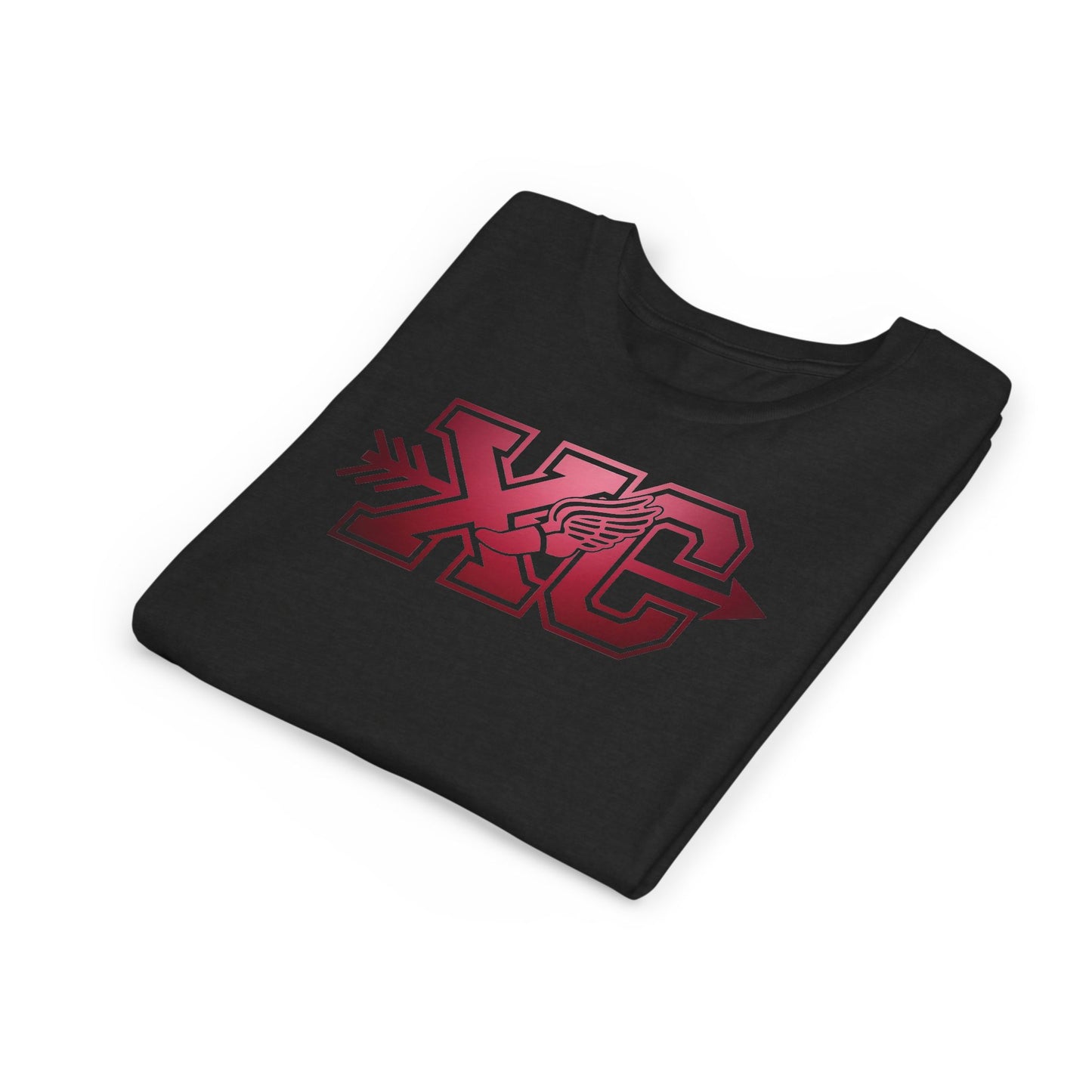 XC Arrow & Winged Sneaker Cross Country T-Shirt with Custom Gradient