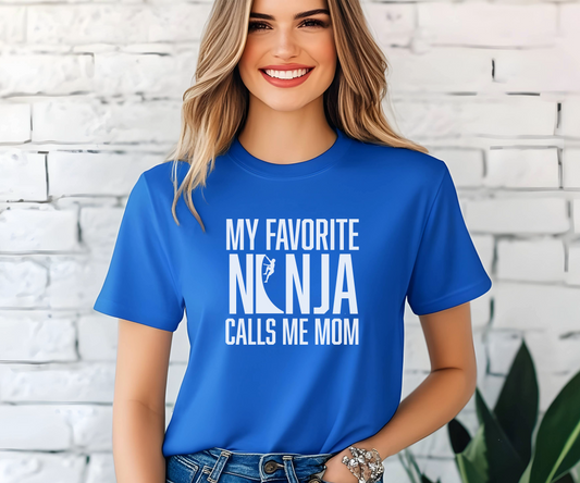 "My Favorite Ninja Calls Me..." T-Shirt – Personalized Gift for Ninja Fans