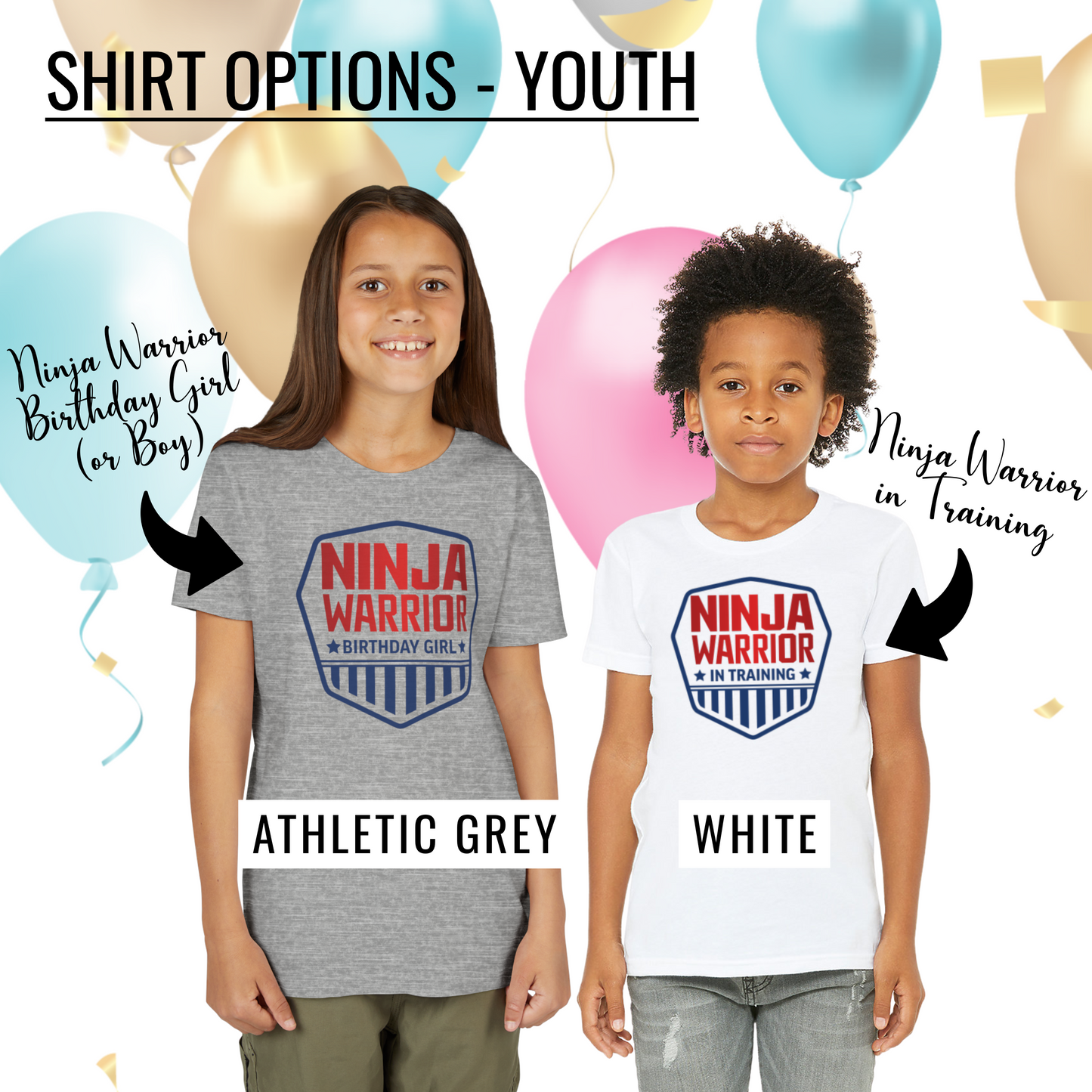 Ninja Warrior Birthday T-Shirt