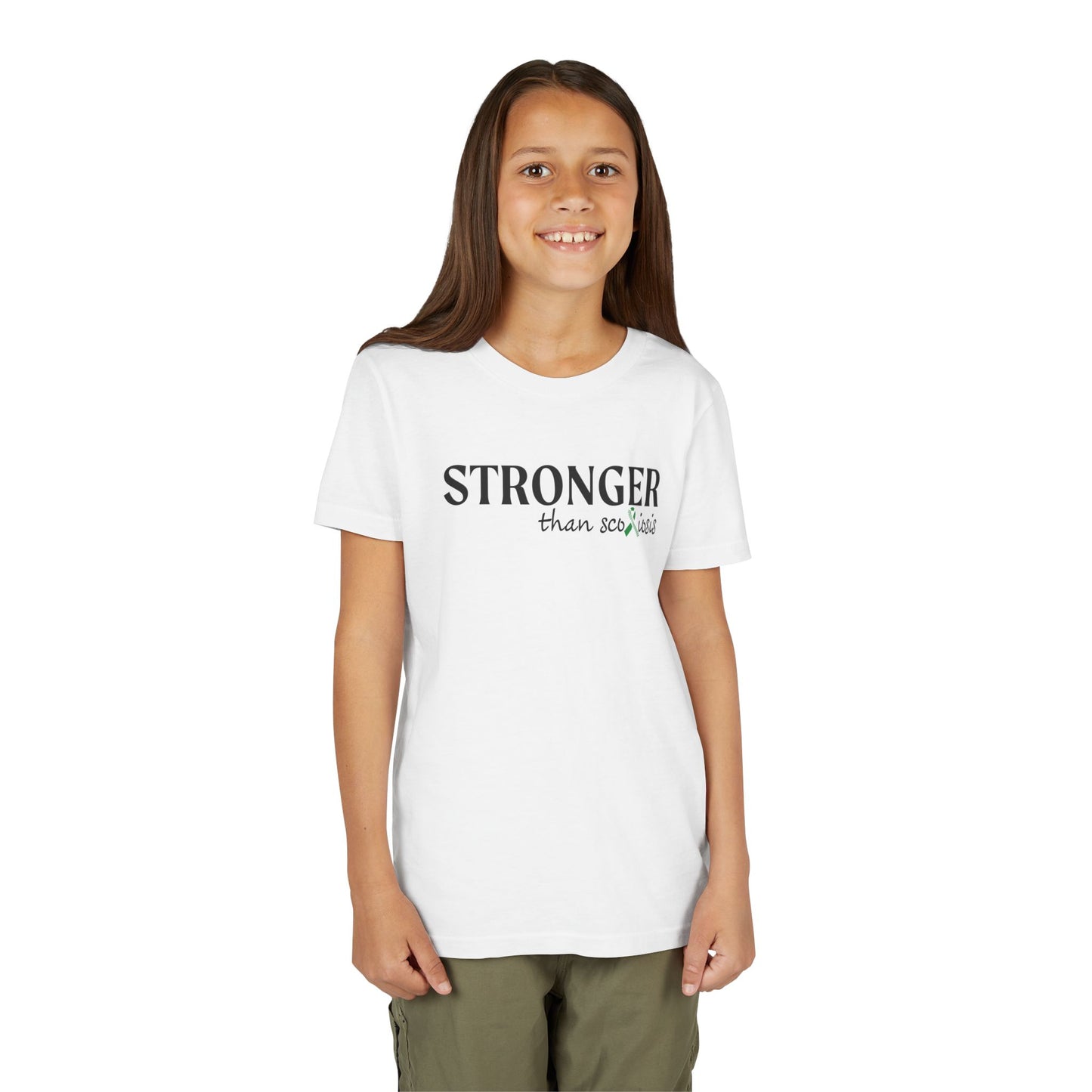 Scoliosis Awareness T-Shirt - Stronger Than Scoliosis, Scoliosis Warrior, Support Squad