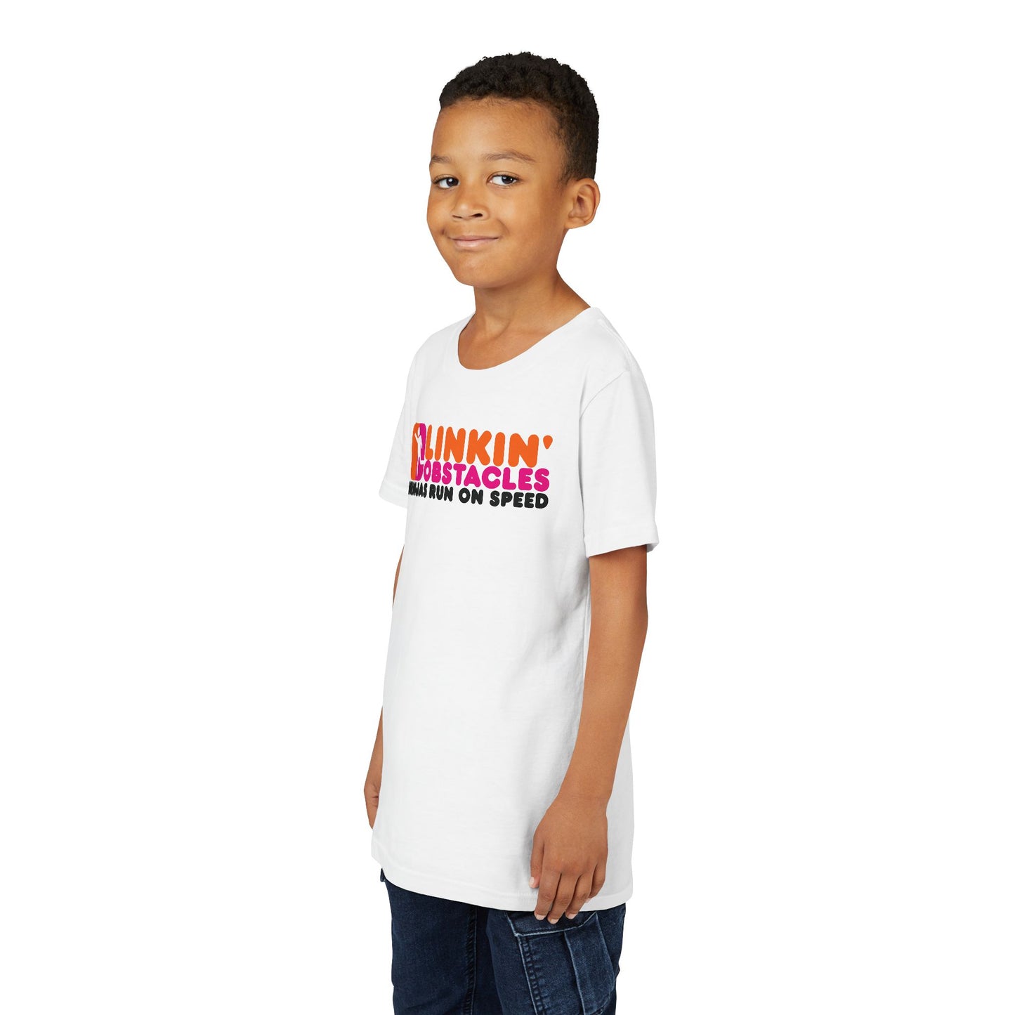 Linkin’ Obstacles T-Shirt – Dunkin’ Donuts Parody Tee for Obstacle Course Fans