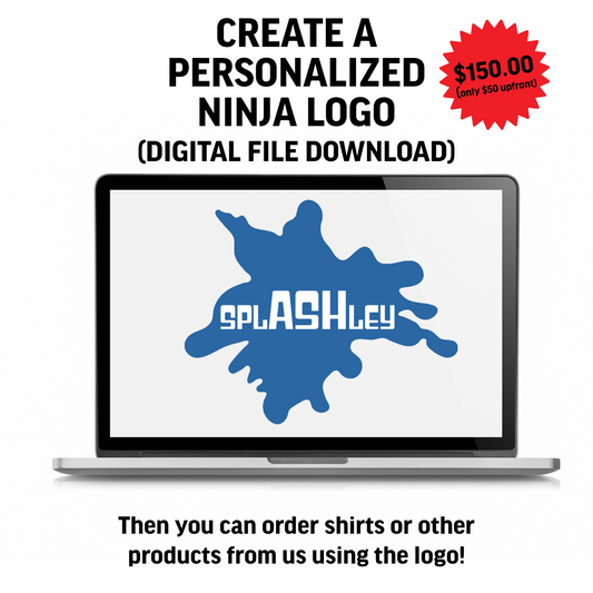 Custom Ninja Logo Design – Ninja Warrior Digital File Download