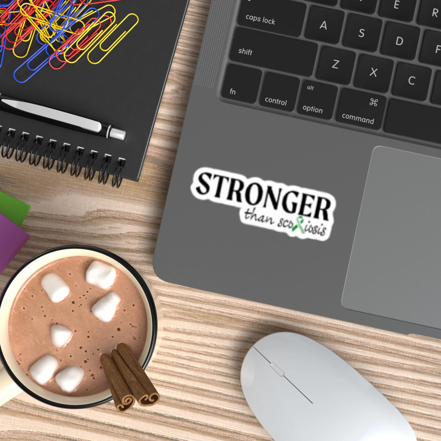 Scoliosis Awareness Stickers, Kiss-Cut Vinyl Decals Sticker, Water Bottle Sticker, Laptop Sticker