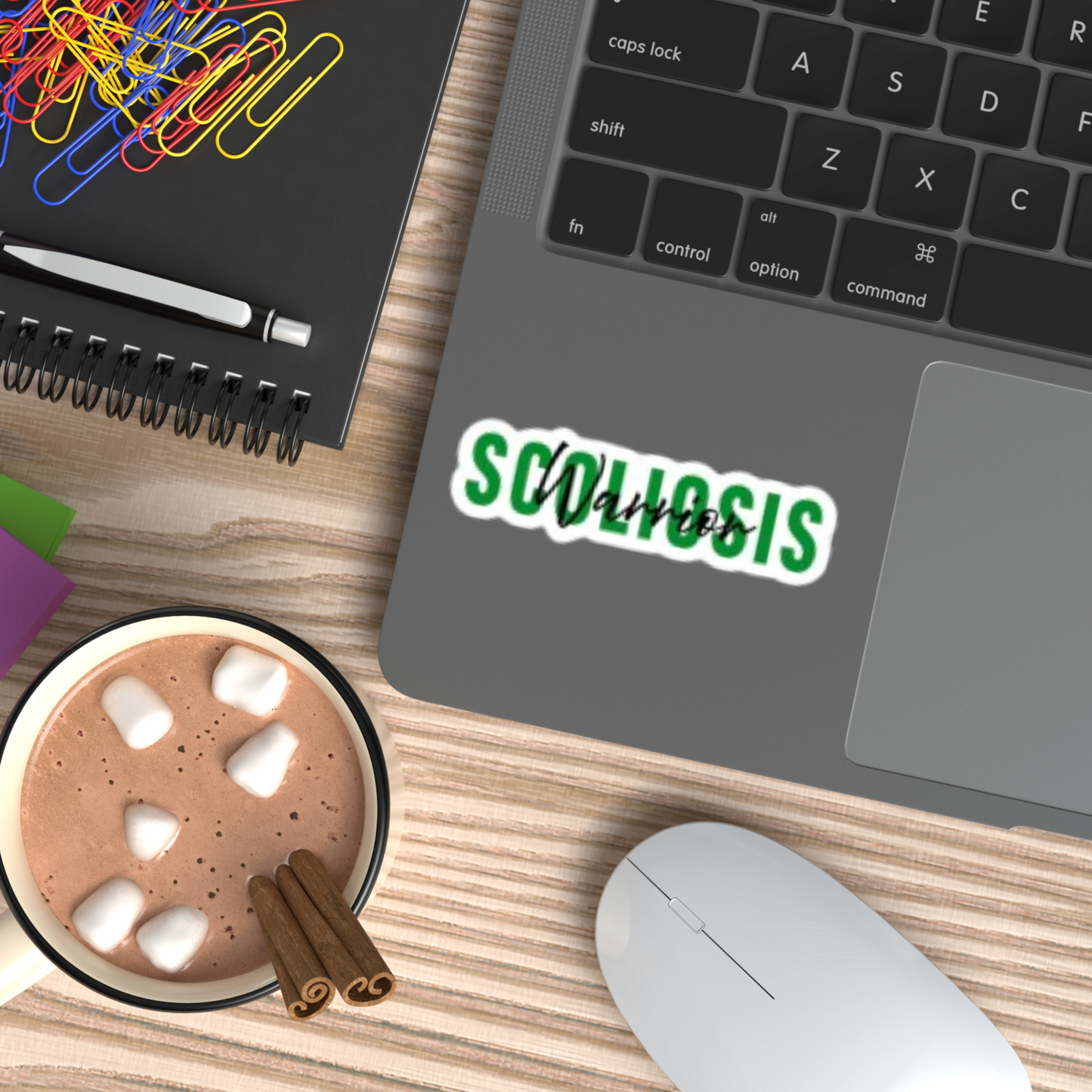 Scoliosis Awareness Stickers, Kiss-Cut Vinyl Decals Sticker, Water Bottle Sticker, Laptop Sticker
