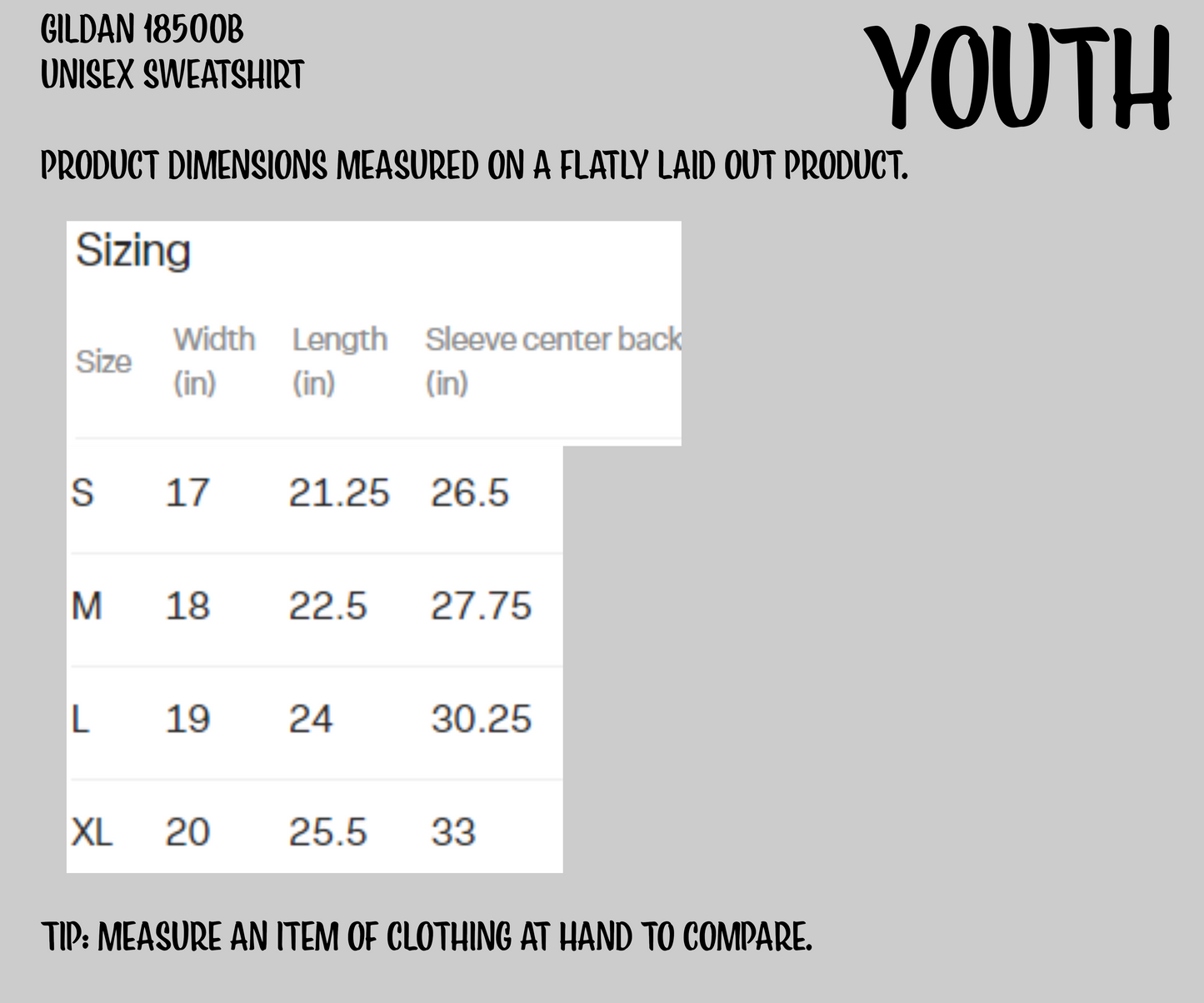 CUSTOM Text, Design or Logo - Unisex Hoodie (Youth)