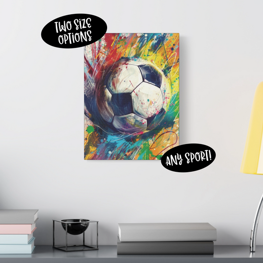 CUSTOM Canvas, Sports Wall Art - Choose Your Sport