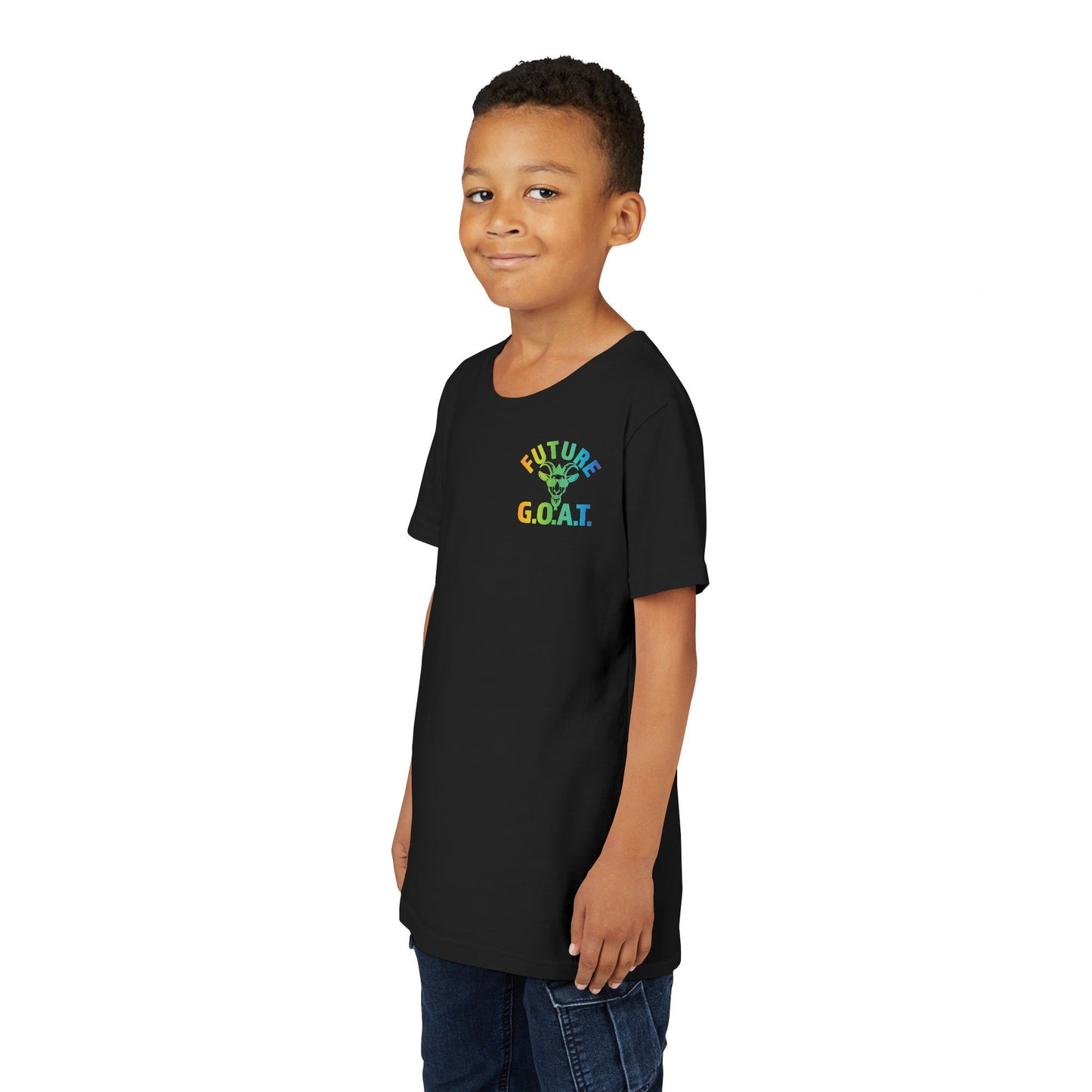 Future GOAT Rainbow Gradient T-Shirt | Youth & Adult Sports Tee