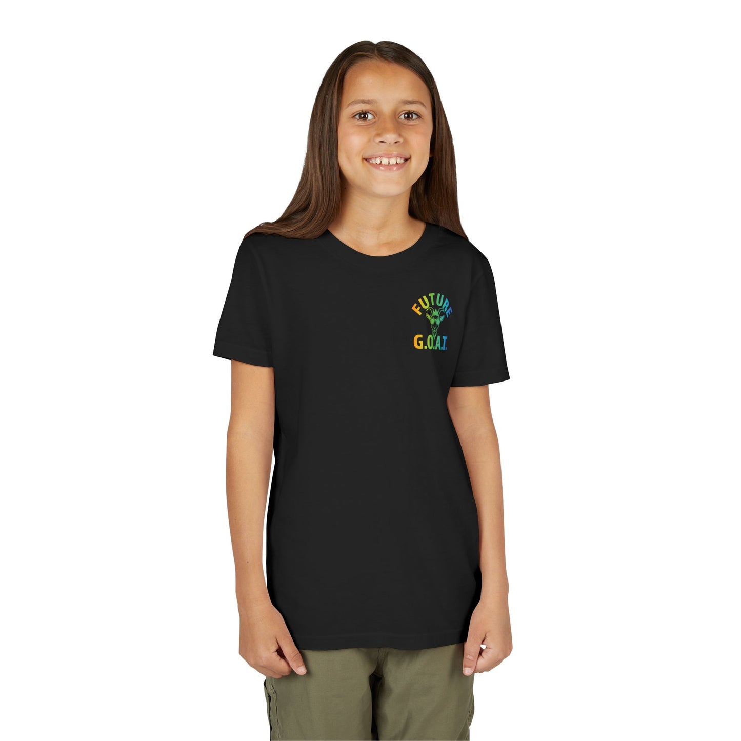 Future GOAT Rainbow Gradient T-Shirt | Youth & Adult Sports Tee