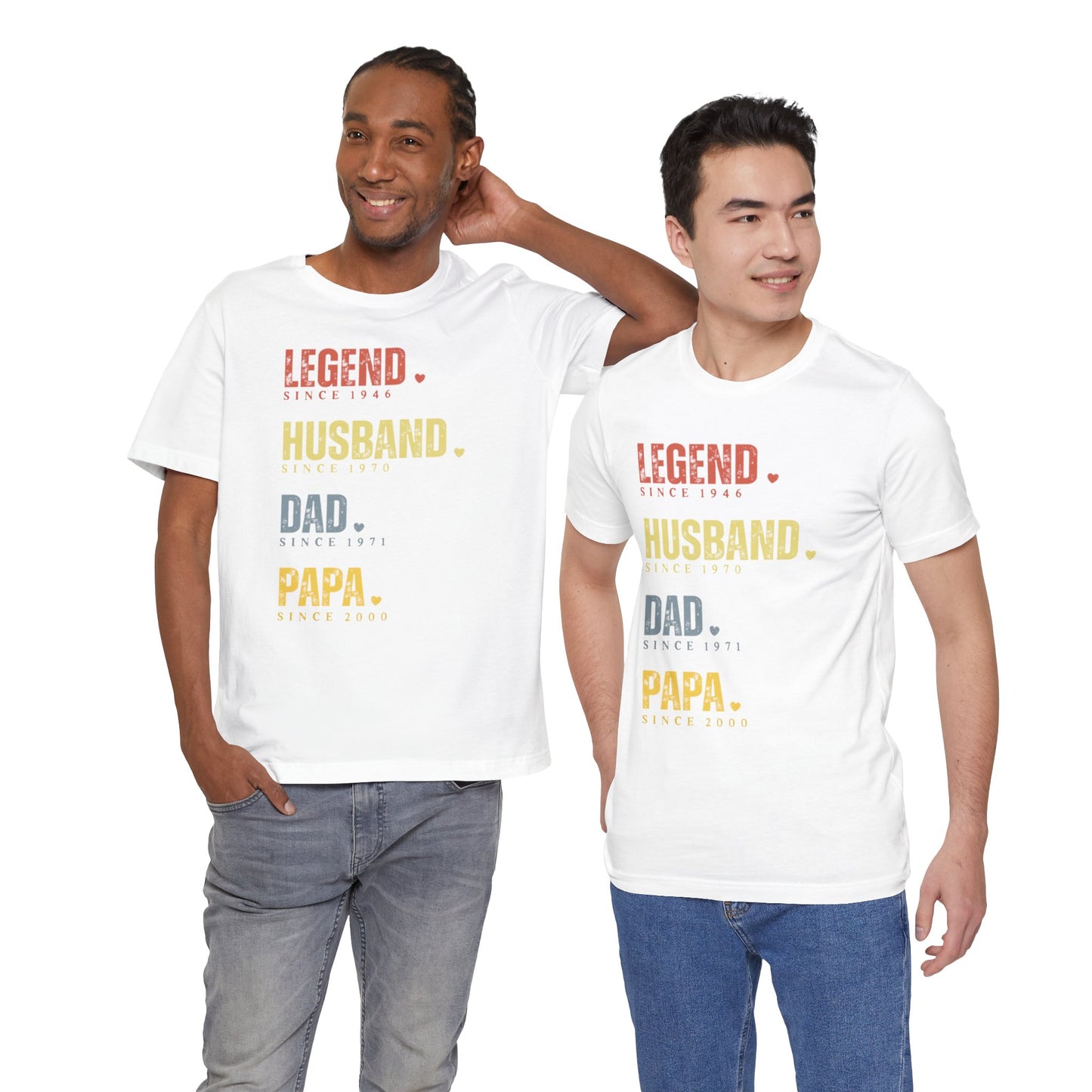 Legend Since [Year] Custom Tee | Husband, Dad, Papa, Grandpa Shirt