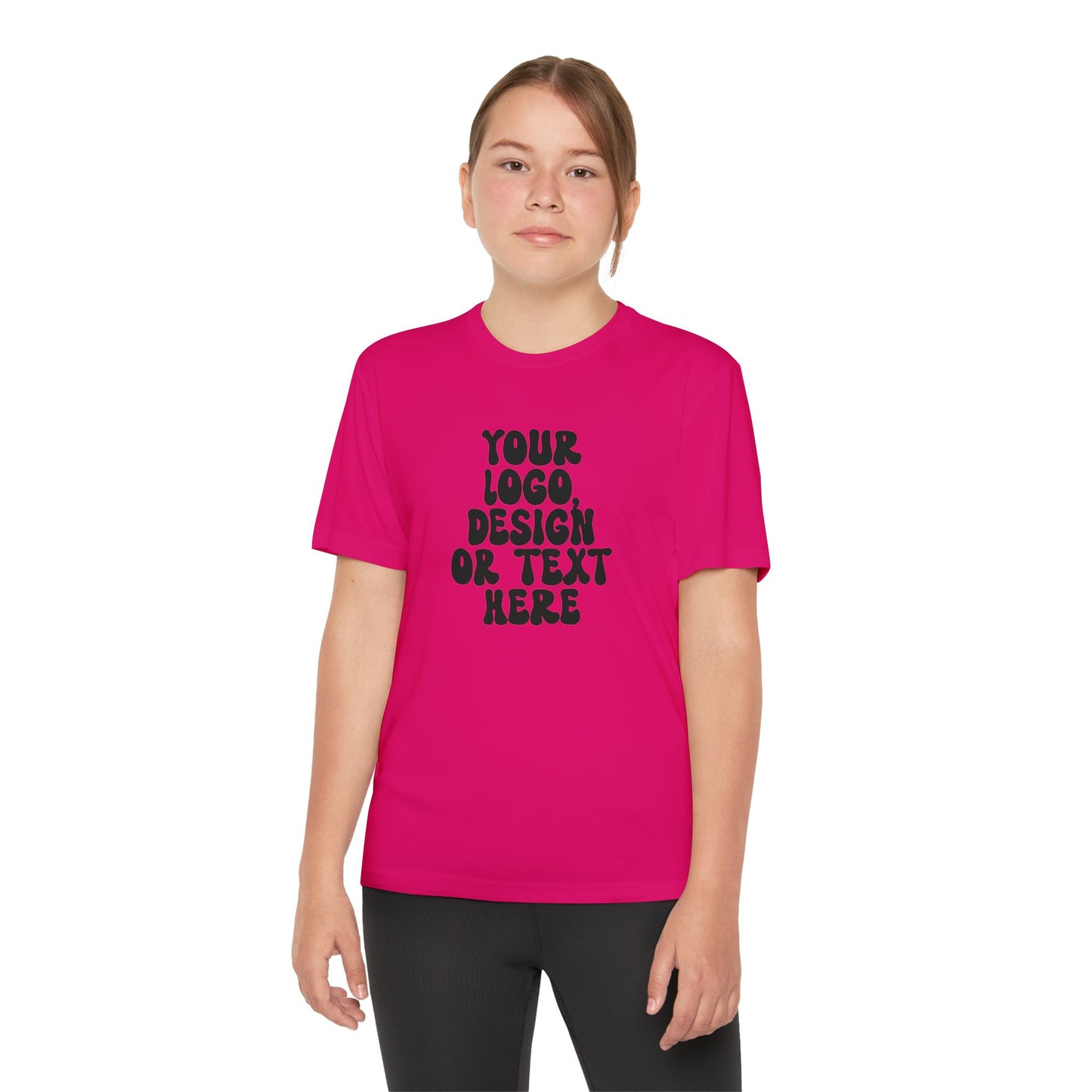 CUSTOM Text, Design or Logo -  Sport-Tek Moisture Wicking Competitor Tee (Youth)