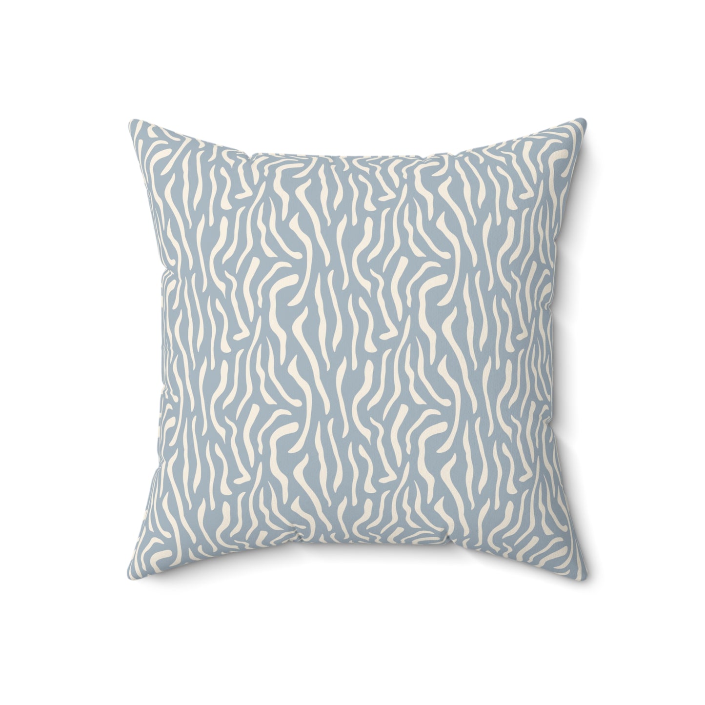 Boho Blue Throw Pillow