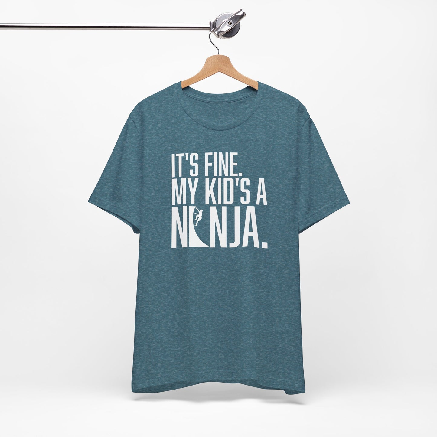Custom Ninja Mom or Dad T-Shirt – “It’s Fine, My Kid’s a Ninja” Funny Custom Shirt